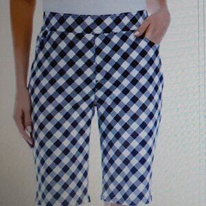 NWT Crown & Ivy Gingham Bermuda Shorts~~Size 10 Petite